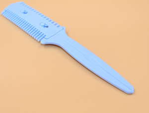Hot Sale salon Safe and Convenient Hair Comb Stainless Steel Blade Double-side Plastic Fashion Hair Cutting Razor Comb