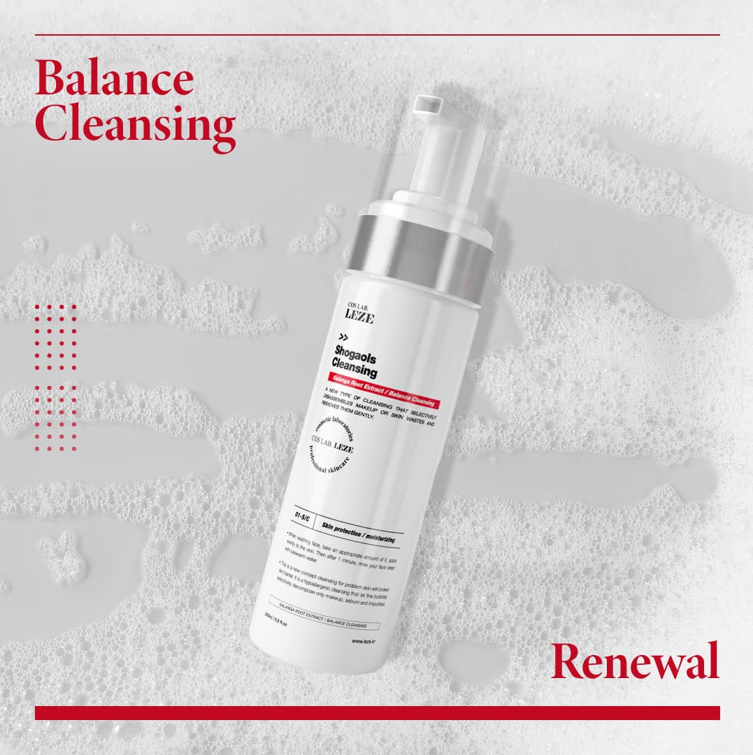 LEZE Shogaols Cleansing / Foam Cleansing, Cleanser 