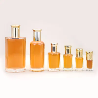 Luxury Skincare Packaging 1oz 2oz 30ml 50ml 100ml Empty Clear Cream Cosmetic Glass Jar Lotion Pump Glass Perfume Bottle