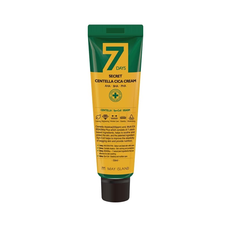 [MAY ISLAND] 7DAYS SECRET CENTELLA CICA CREAM 50ml