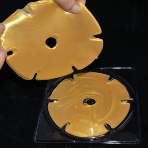 Mendior OEM crystal collagen breast mask 24k nano gold for breast firming
