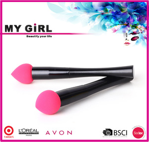 MY GIRL make up brush powder puff New Beauty cosmetic puff , Sponge long handle powder puff