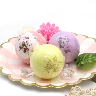 OEM Factory Customized Wholesale 100% Natural Ingredients Bubble Bath Bombs for Women Gift Set 6PCS Bath Bomb