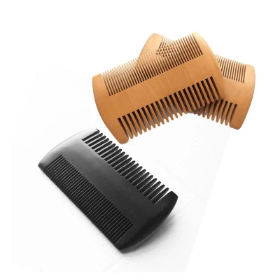 OEM Hot Sale High Cheap Price Hair Straightener Wooden Beard Comb Custom Logo for Men