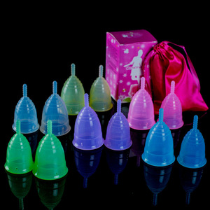 OEM Logo Reusable Silicone Menstrual Cup Girls Period Cup FDA CE