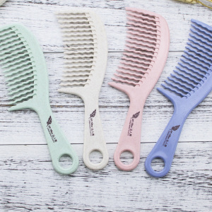 OEM travel cheap curling hairbrush wheat straw comb ladies salon hair brush