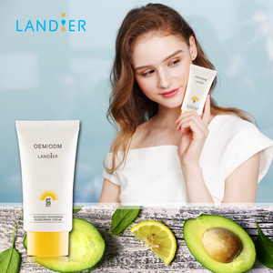 Private Label Wholesale SPF 50 Sunblock Anti-aging Avocado Whitening Sunscreen