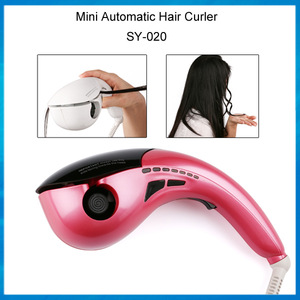 Professional mini magic hair curler automatic red color