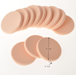 Round cosmetic foundation sponge puff,SBR makeup sponge