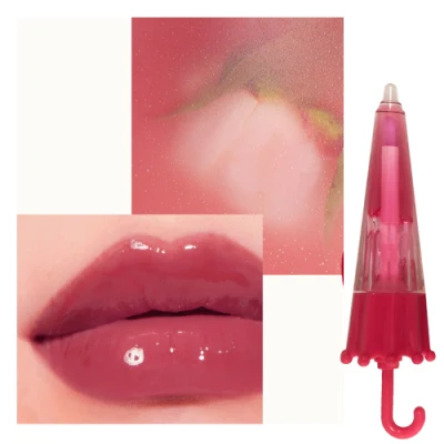 Umbrella Shape Lip Gloss Waterproof No Label Lipstick Liquid OEM Private Logo Custom Makeup Matte Lipgloss Vendor