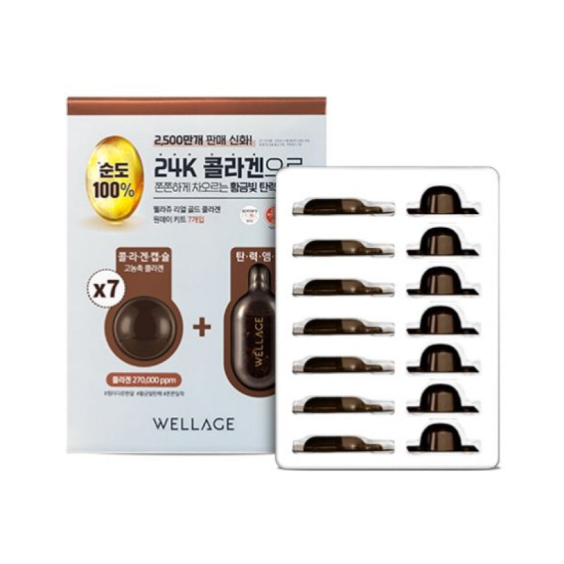 (Wellage) Real Gold Collagen One Day Kit  7ea Capsule