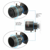 HD CCTV Camera Lens 2.8-12mm Varifocal HD Camera Lens Manual Zoom Focus