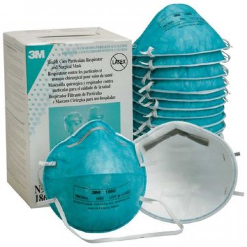 3M 1860 N95 Face Mask Health Care Particulate Respirator and Surgical Mask