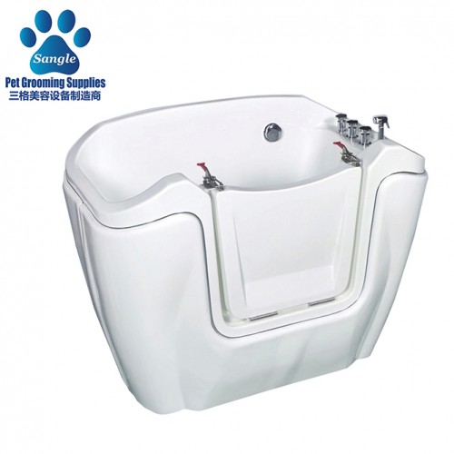 Walk in Bathtub for large dog,pet spa dog bathtubs from China factory