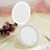 Modern Fashion Portable Travel Folding 1X/5X Magnification Rechargeable LED Makeup Mirror