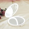 Modern Fashion Portable Travel Folding 1X/5X Magnification Rechargeable LED Makeup Mirror