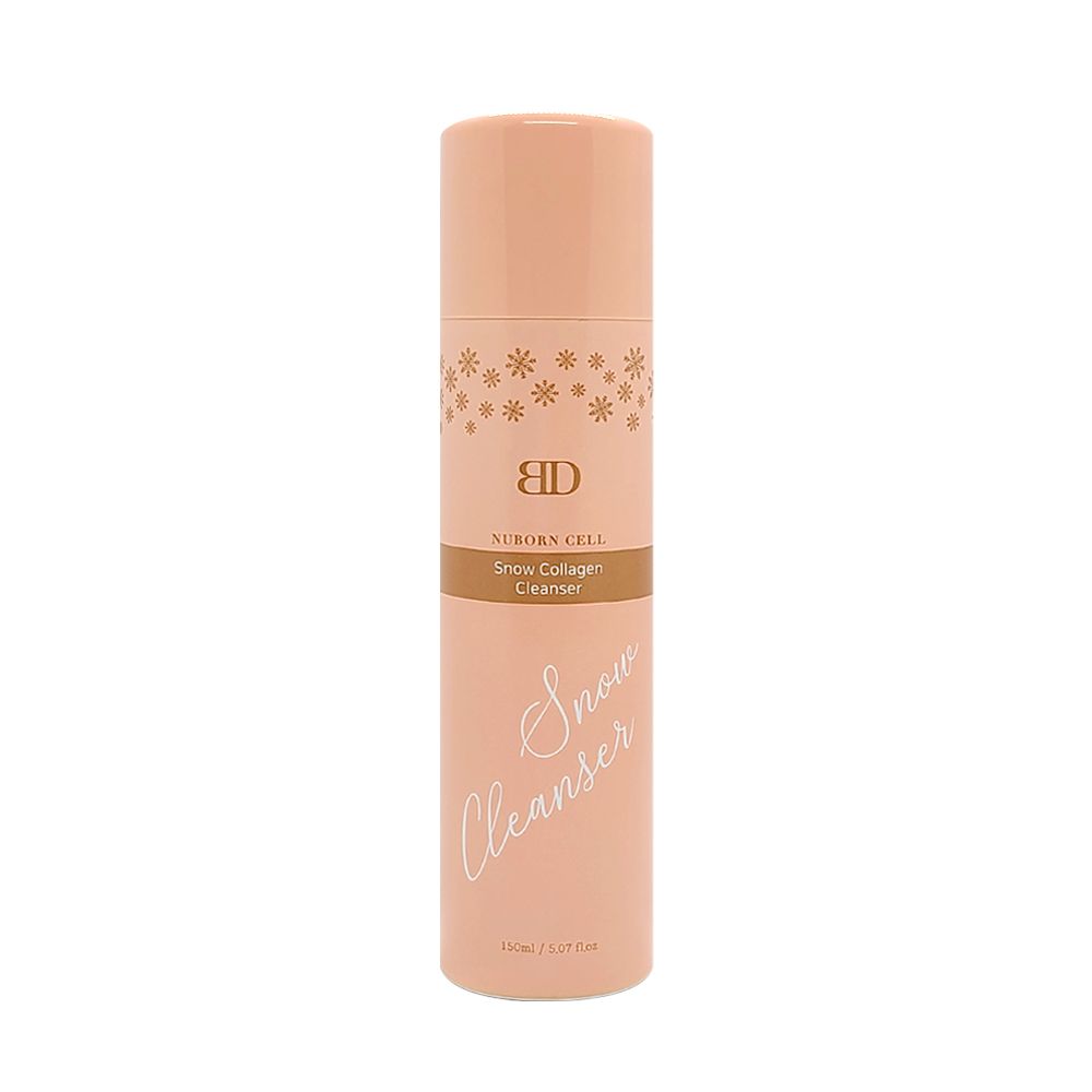 Nuborn Cell Snow Collagen Cleanser – Hyaluronic Acid Tea Tree Leaf Korean Daily Mousse Type Foam Facial Skin Care – 150ml