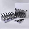 Private Label Bulk Wholesale Black Makeup Brushes Set High Quality Synthetic Powder Contour Blending Beauty Cosmetic Brush Tools