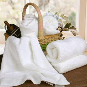 100% Cotton 16s White Towel Sets Wholesale Hotel Bathroom Towel Supplies