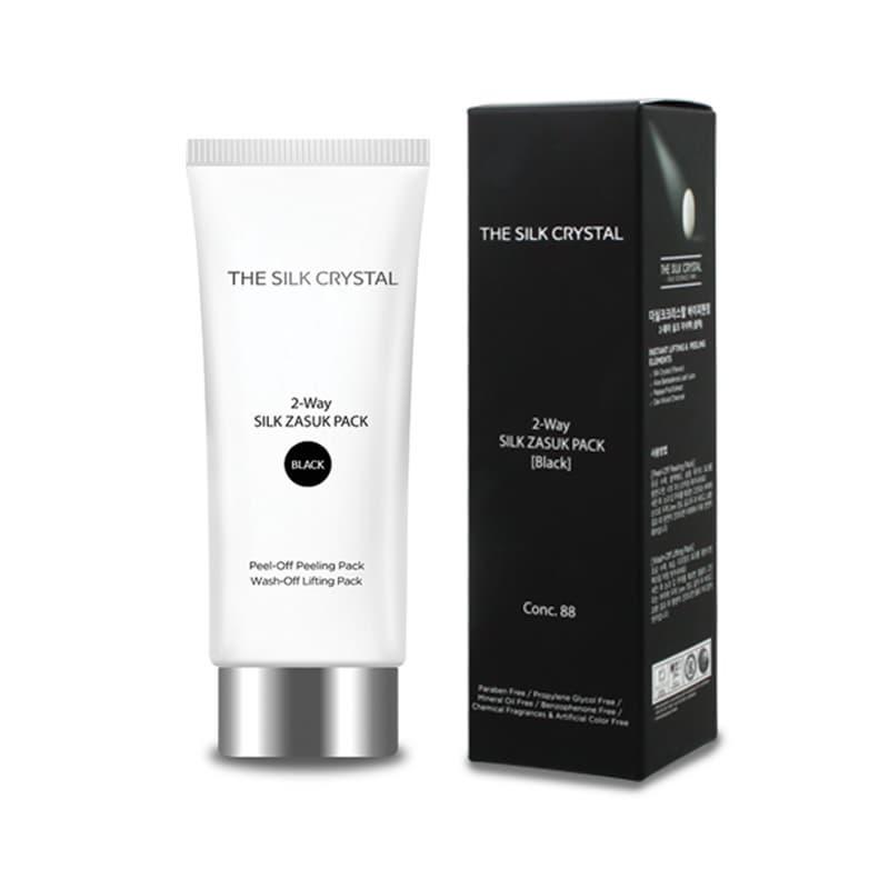 2-Way Silk Zasuk Pack [Black] - Korean Facial Pack