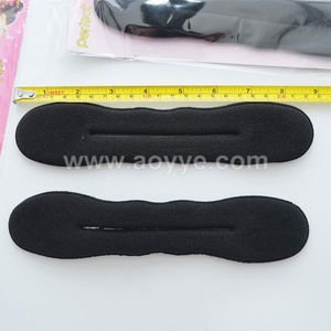 2016 High quality hair bun maker Hair bang clips black easy bending sponge hair roller