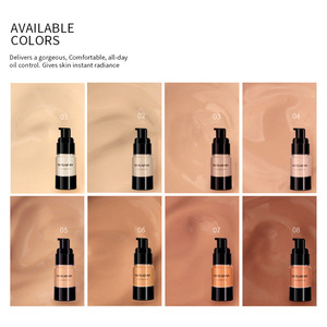 2019 Hot wholesale private label liquid foundation make up waterproof foundation for dark skin