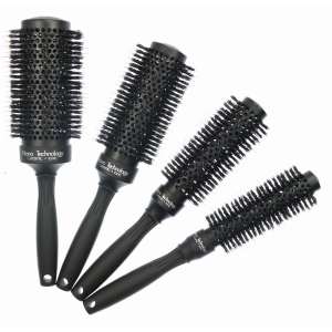 2019 Longer aluminum barrel nylon bristle styling hair brush
