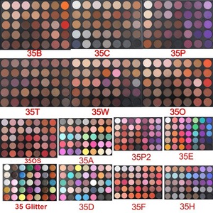 2019 Most popular Multi makeup colored High Quality organic Eyeshadow Palette,35 color magnetic Glitter pallet eye shadow