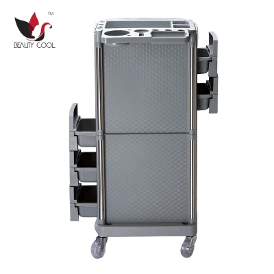 5 Drawers ABS Plastic Salon Furniture Beauty Hairdressing Trolley