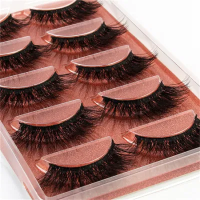 5 Pairs of False Eyelashes 3D Natural Imitation Thick Mink Hair Eyelashes