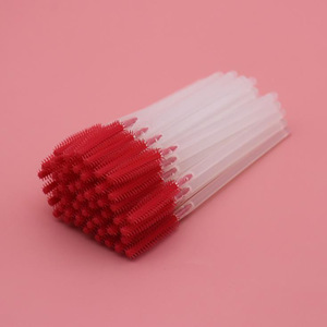 50Pcs Silicone Disposable Eyelash Brush Comb Mascara Wands Eye Lashes Extension Individual Applicator Women Makeup Tool