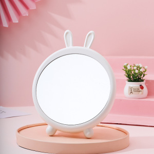 BEAUFLY Desktop rotatable makeup mirror with bracket high definition desktop cats ear Princess mirror student beauty mirror