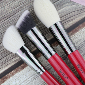 BEILI  FBS28 USA FREE SHIPPING Premium Red 28Pcs Cosmetic Tool Professional Wood Handle Best  Makeup Blending Brushes Set