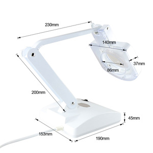 BEST-8911B  High Quality Magnifying Multifunction Maintenance Clamp with Clamp 8X Reading Magnifying Light Lamp Repairing Tool