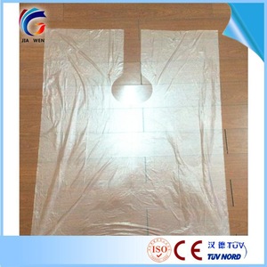 CE ISO9001 Factory Kitchen cleaning plastic hairdresser capes and aprons