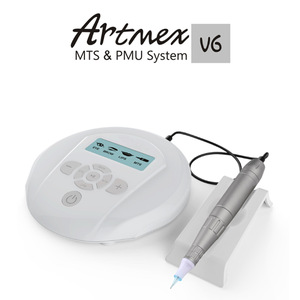 Electro microneedle mesotherapy artmex V6 tattoo gun for permanent makeup pigment