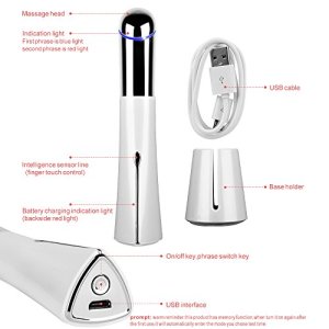 Eye and Face Massager Anti-aging Wand Device High Frequency Vibrating Eye Massager