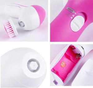 Facial Cleansing Brush 5 in 1 OEM Deep Face Exfoliating Electric Kit Set Exfoliating Face Brush