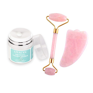 Factory direct supplier anti aging retinol cream and natural rose quartz jade roller