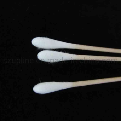 Factory Wholesale Disposable Bamboo Wooden Stick Cotton Swab Single Head
