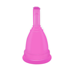 FDA Approved New Design Leak Proof Reusable Collapsible  Lady  Women Silicone Menstrual Cup With Cover Cap Lid