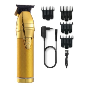 Golden Barber Hair Clippers Electric Hair Trimmer T-Blade Outliner Cordless Trimmers PRO Gold Barber Hair Trimmer Clippers