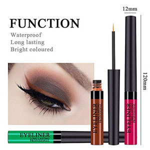 High Pigmented Colorful Brighten Pigments Smudgeproof Long Lasting Matte Liquid Eyeliner