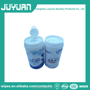 High Quality OEM service Skin moist wet wipes with small can 30pcs tissue