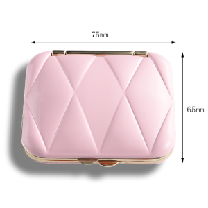 Hot Selling Fashion Double Sided Metal Mirror Pocket Travel Mini Cosmetic Mirror