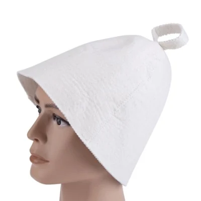 Manufacturer Custom Top Quality Wool Sauna Hat for Russia Bath and Sauna Hat