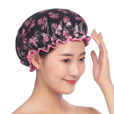 Multiple Shower Bonnet Thickened Bathroom Accessories Waterproof Oily Fume Cap Female SPA Hairdressing Salon Supplies Shower Cap