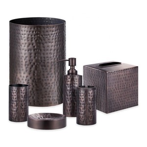 New 6 pieces Wood and Resin Luxury Bathroom Accessories set