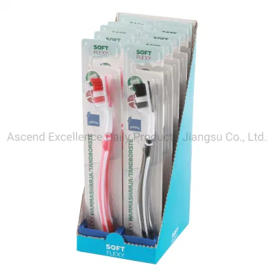 New Style Best Selling Toothbrush with Premium Filaments and Tongue Cleaner