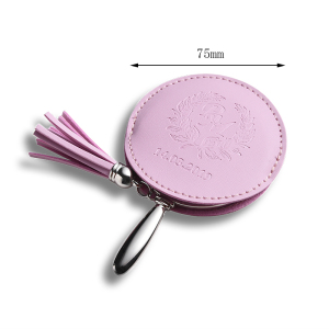 Original Mirror Manufacturer Zinc Alloy Make Up Hand Pocket Custom Compact Mirror With PU & Tassels